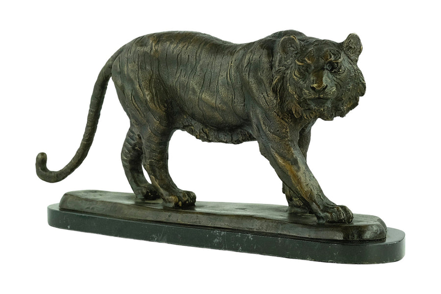 Large Bronze Tiger Sculpture Animal Art Statue Bronze Wildlife Sculpture Bronze Tiger Statue Tiger Decoration Tiger Art Hunting Decoration
