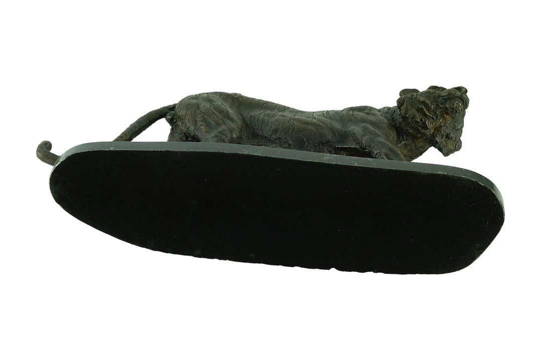 Large Bronze Tiger Sculpture Animal Art Statue Bronze Wildlife Sculpture Bronze Tiger Statue Tiger Decoration Tiger Art Hunting Decoration