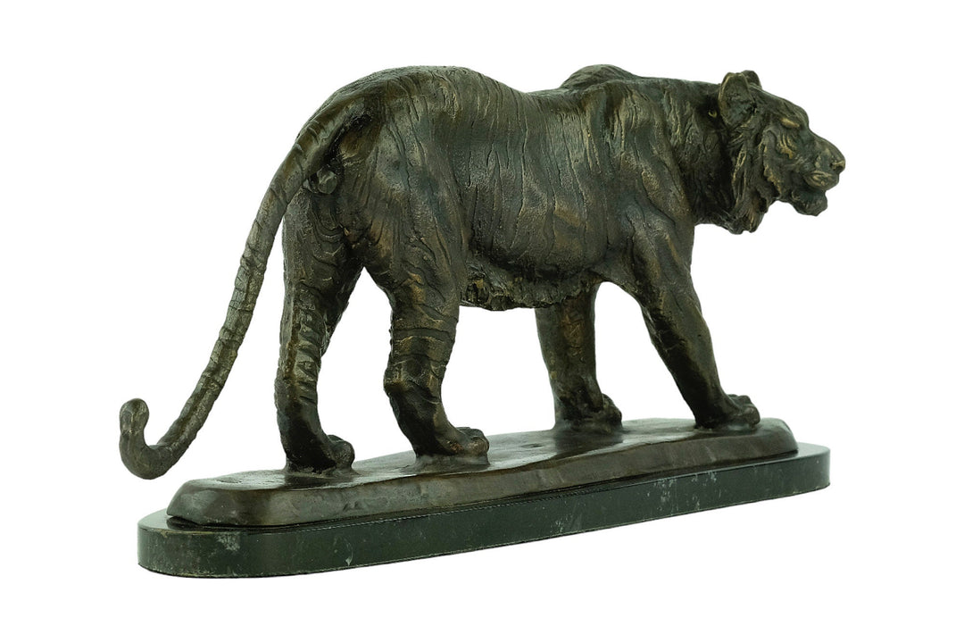 Large Bronze Tiger Sculpture Animal Art Statue Bronze Wildlife Sculpture Bronze Tiger Statue Tiger Decoration Tiger Art Hunting Decoration