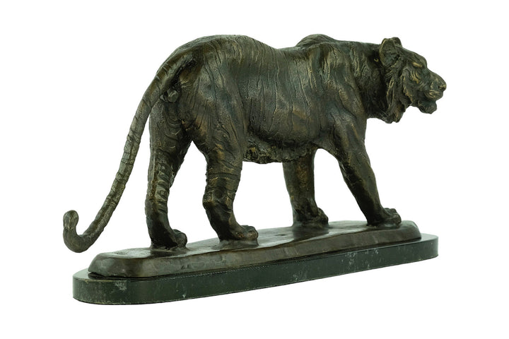 Large Bronze Tiger Sculpture Animal Art Statue Bronze Wildlife Sculpture Bronze Tiger Statue Tiger Decoration Tiger Art Hunting Decoration