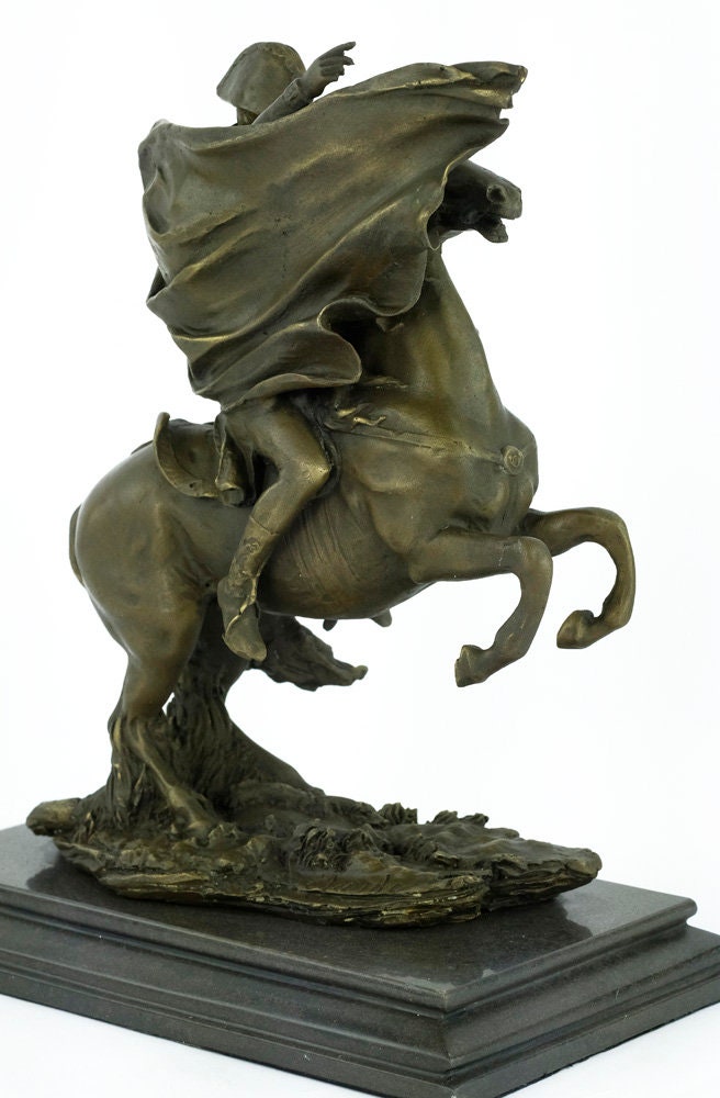 Bronze Sculpture of Napoleon on Horse Crossing the Alps Bronze Napoleon Statue Napoleon Art Bronze Art Sculpture Napoleon Collectable Figure