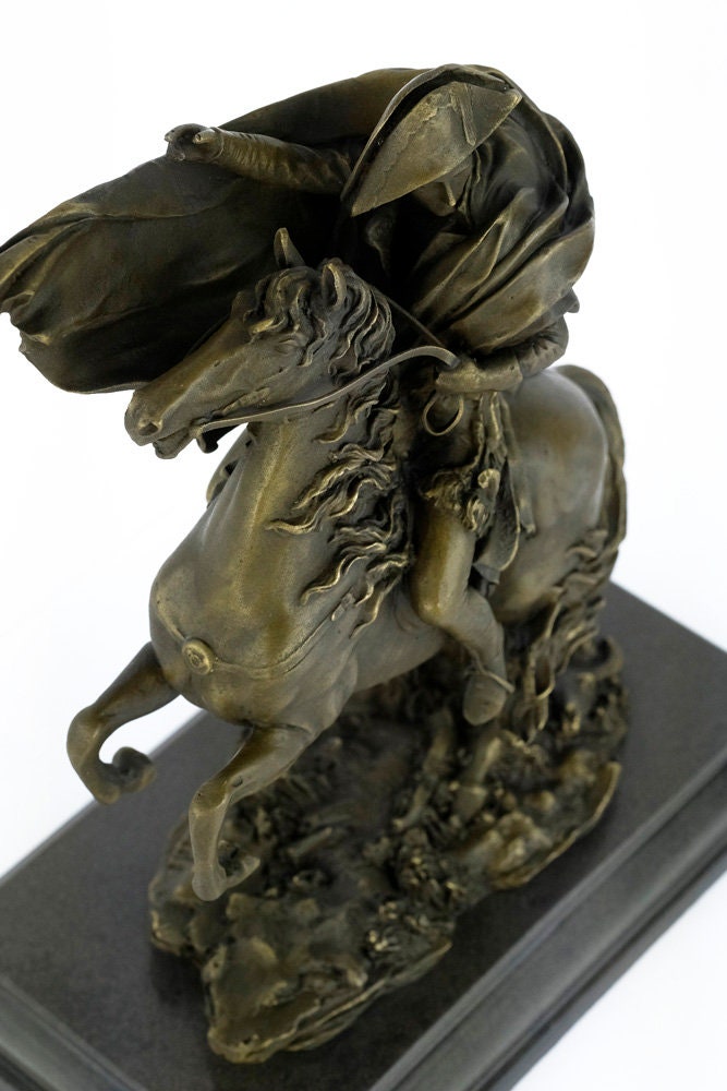 Bronze Sculpture of Napoleon on Horse Crossing the Alps Bronze Napoleon Statue Napoleon Art Bronze Art Sculpture Napoleon Collectable Figure
