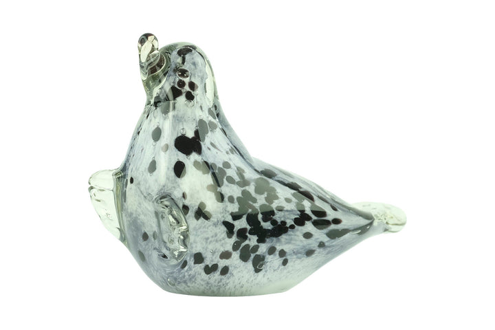 Glass Seal Sculpture in Murano Style Italian Design Sculpture Animal Figurine Design Glass Seal Nautical Sculpture Sea Life Decoration