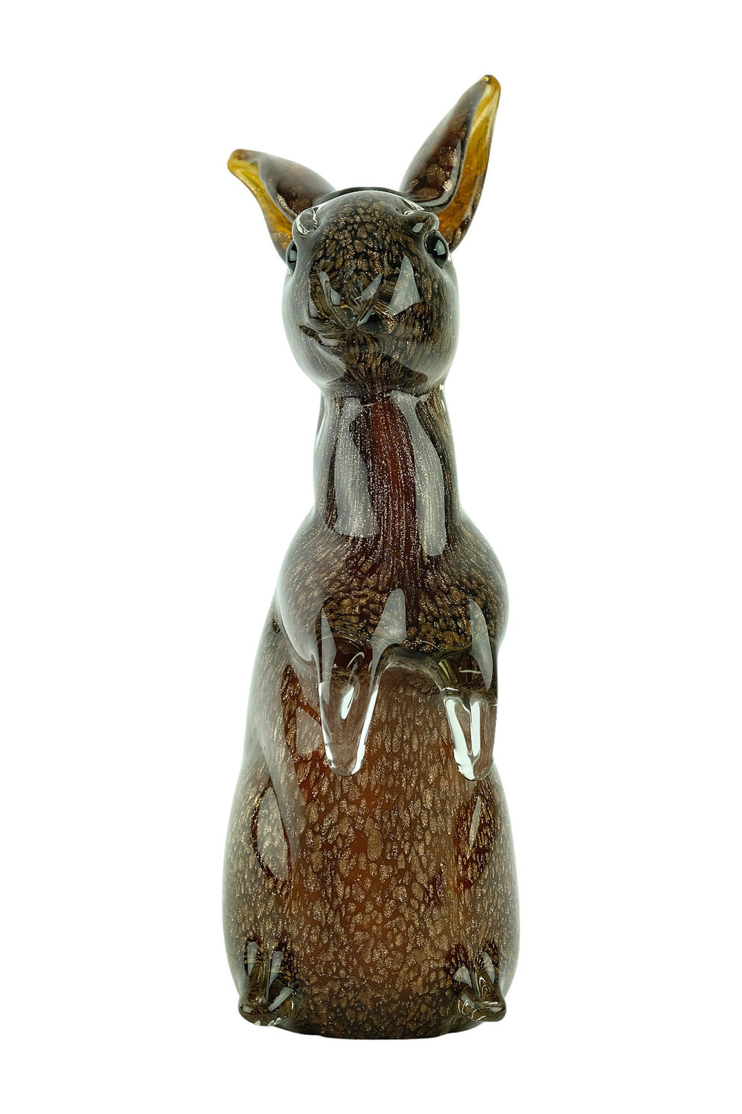 Glass Rabbit Sculpture in Murano Style Italian Design Sculpture Rabbit Lovers Gift Animal Art Statue Glass Rabbit Figurine Rabbit Decoration
