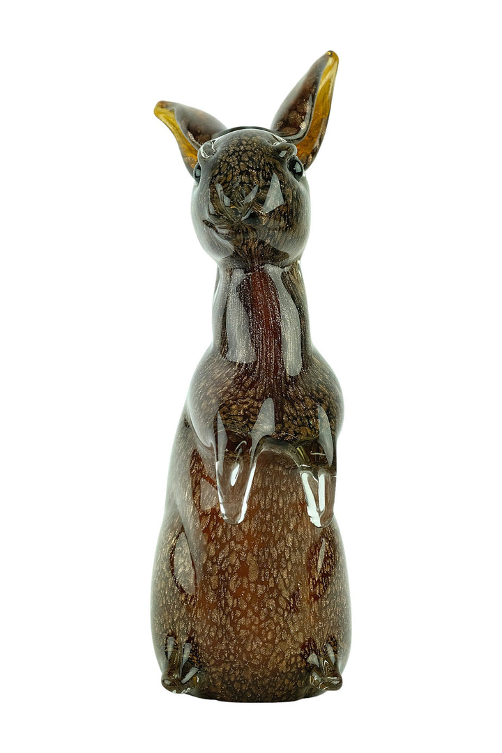 Glass Rabbit Sculpture in Murano Style Italian Design Sculpture Rabbit Lovers Gift Animal Art Statue Glass Rabbit Figurine Rabbit Decoration