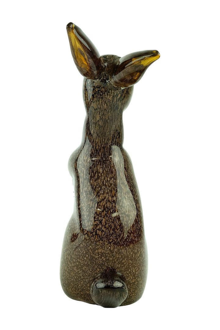 Glass Rabbit Sculpture in Murano Style Italian Design Sculpture Rabbit Lovers Gift Animal Art Statue Glass Rabbit Figurine Rabbit Decoration