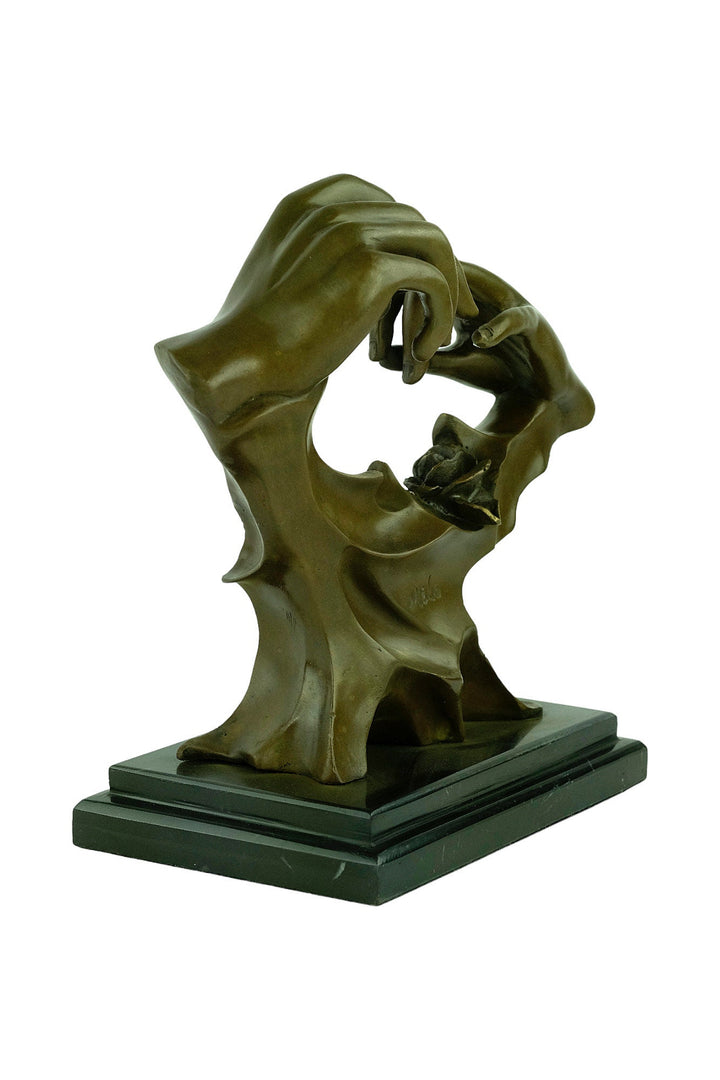 Bronze Wedding Sculpture of Putting on the Ring by Milo Bronze Wedding Gift Modern Sculpture Wedding Decoration Wedding Gift for Couples