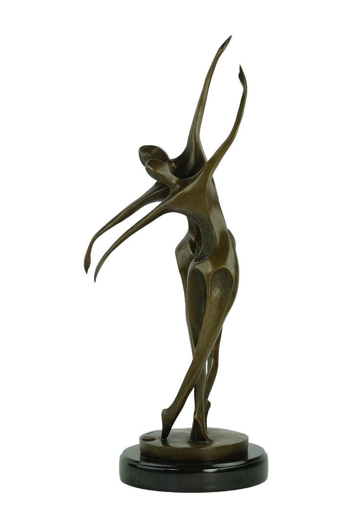 Bronze Dancing Couple Sculpture Modern Bronze Dancing Statue Abstract Bronze Sculpture Dancing Decoration Bronze Couple Sculpture Dance Gift
