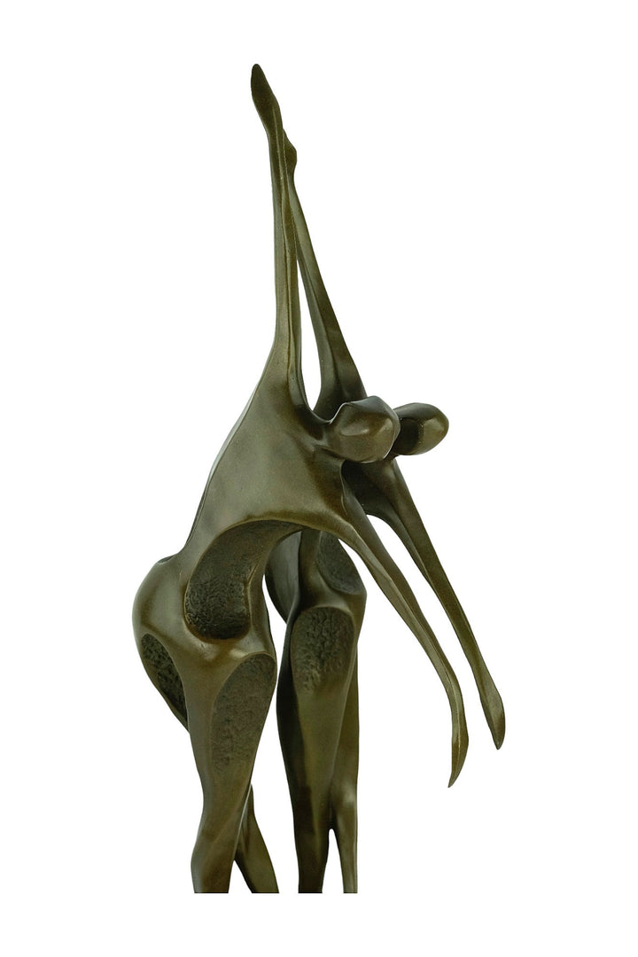 Bronze Dancing Couple Sculpture Modern Bronze Dancing Statue Abstract Bronze Sculpture Dancing Decoration Bronze Couple Sculpture Dance Gift