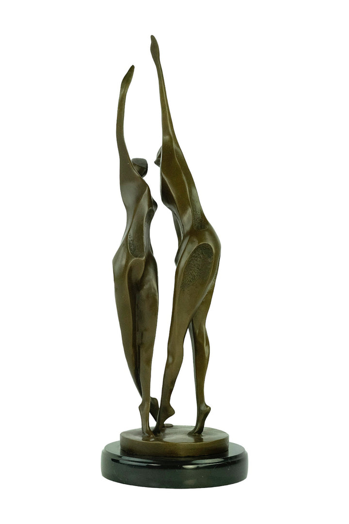 Bronze Dancing Couple Sculpture Modern Bronze Dancing Statue Abstract Bronze Sculpture Dancing Decoration Bronze Couple Sculpture Dance Gift