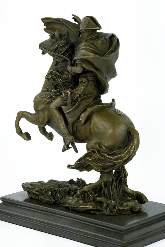 Bronze Sculpture of Napoleon on Horse Crossing the Alps Bronze Napoleon Statue Napoleon Art Bronze Art Sculpture Napoleon Collectable Figure