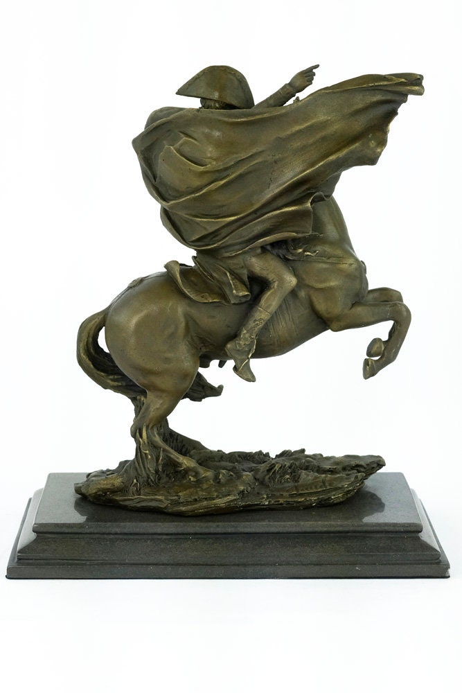 Bronze Sculpture of Napoleon on Horse Crossing the Alps Bronze Napoleon Statue Napoleon Art Bronze Art Sculpture Napoleon Collectable Figure