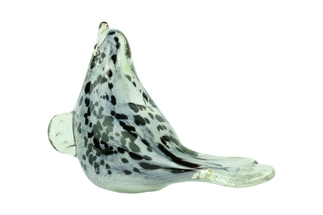 Glass Seal Sculpture in Murano Style Italian Design Sculpture Animal Figurine Design Glass Seal Nautical Sculpture Sea Life Decoration