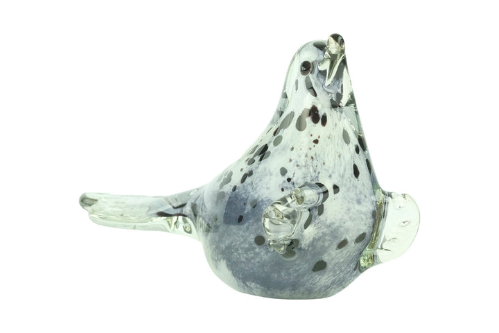 Glass Seal Sculpture in Murano Style Italian Design Sculpture Animal Figurine Design Glass Seal Nautical Sculpture Sea Life Decoration