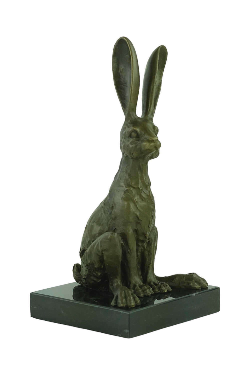 Bronze Hare Sculpture by Milo Animal Art Statue Bronze Sitting Hare Sculpture Hunting Decoration Bronze Animal Statue Hunting Sculpture