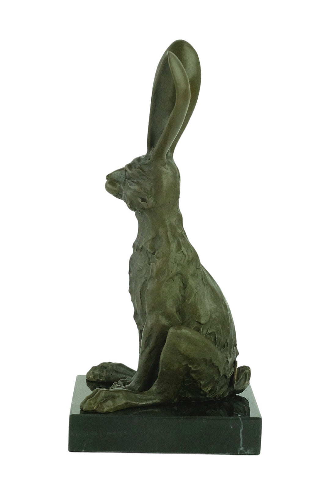 Bronze Hare Sculpture by Milo Animal Art Statue Bronze Sitting Hare Sculpture Hunting Decoration Bronze Animal Statue Hunting Sculpture