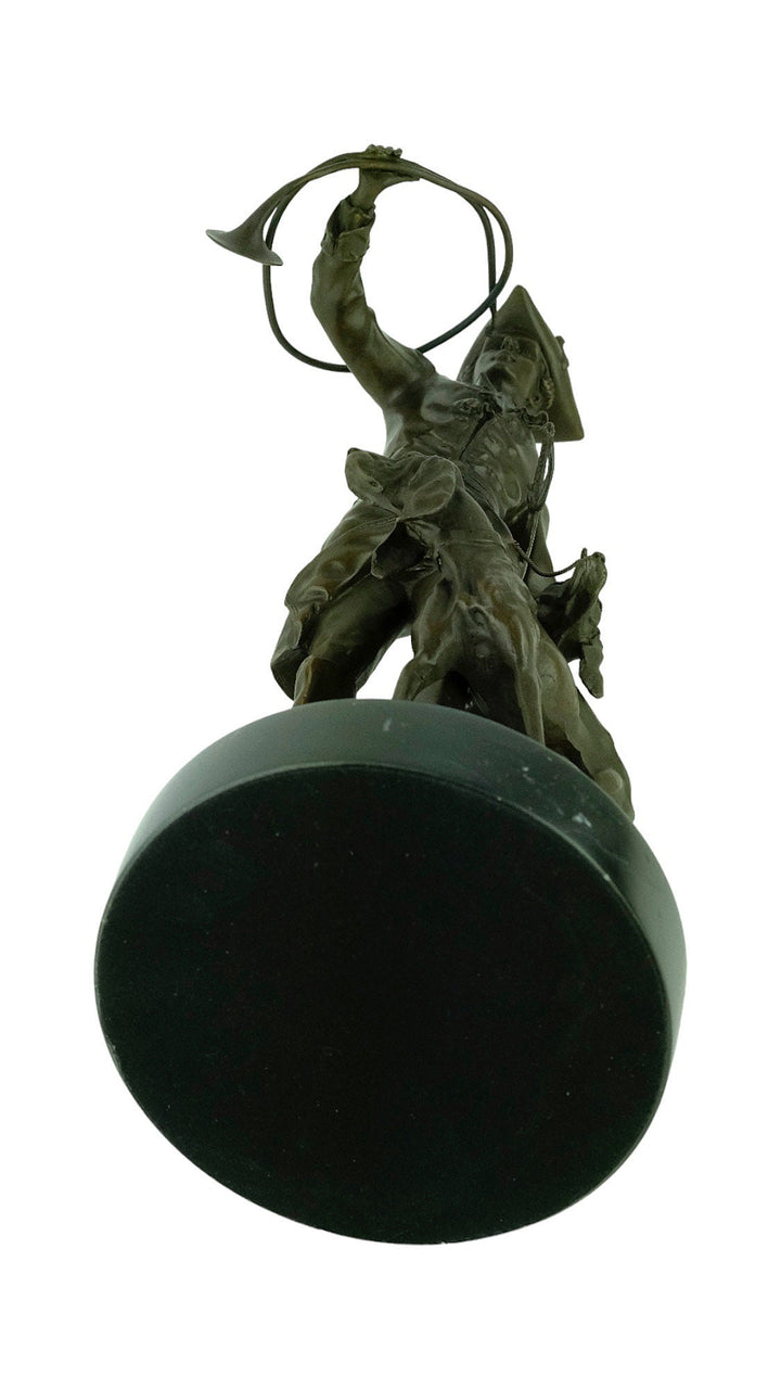 Bronze Hunting Sculpture Hunter with Hounds in Auguste Moreau Style Hunting Decoration Louis XV with Hounds Bronze Hunting Statue Hunt Gift
