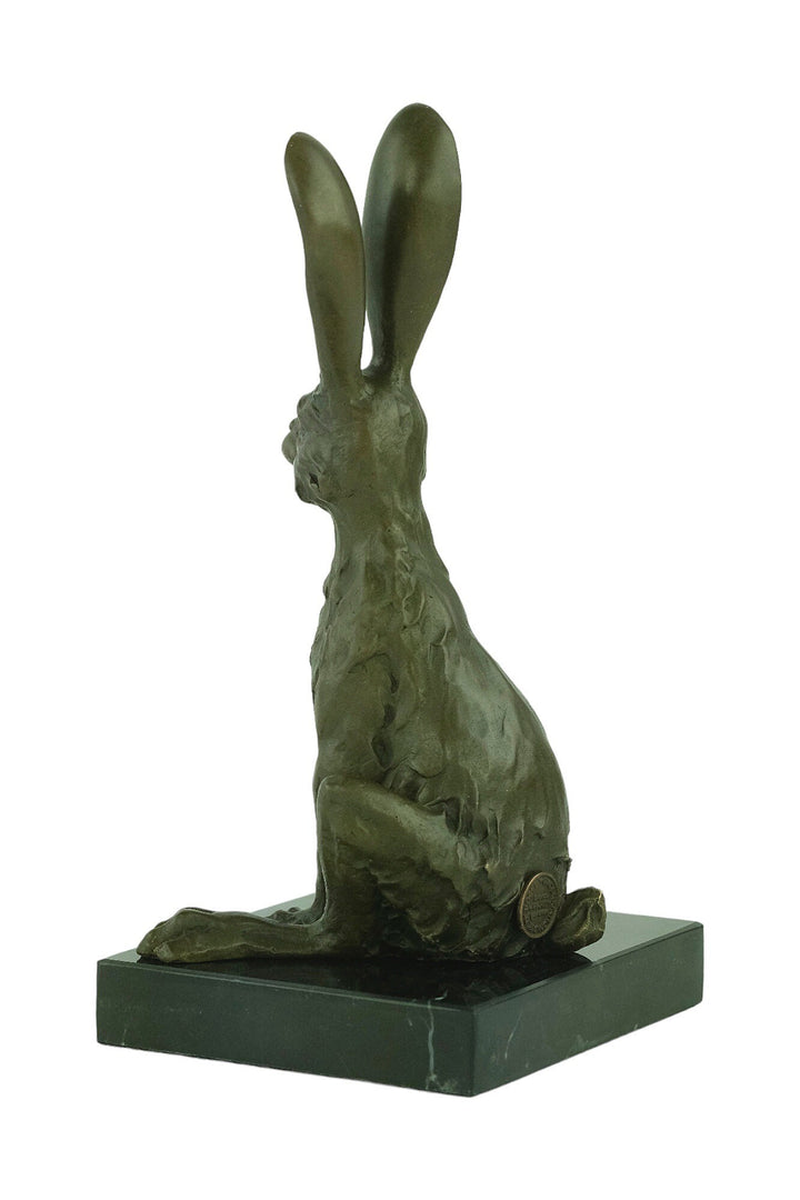 Bronze Hare Sculpture by Milo Animal Art Statue Bronze Sitting Hare Sculpture Hunting Decoration Bronze Animal Statue Hunting Sculpture