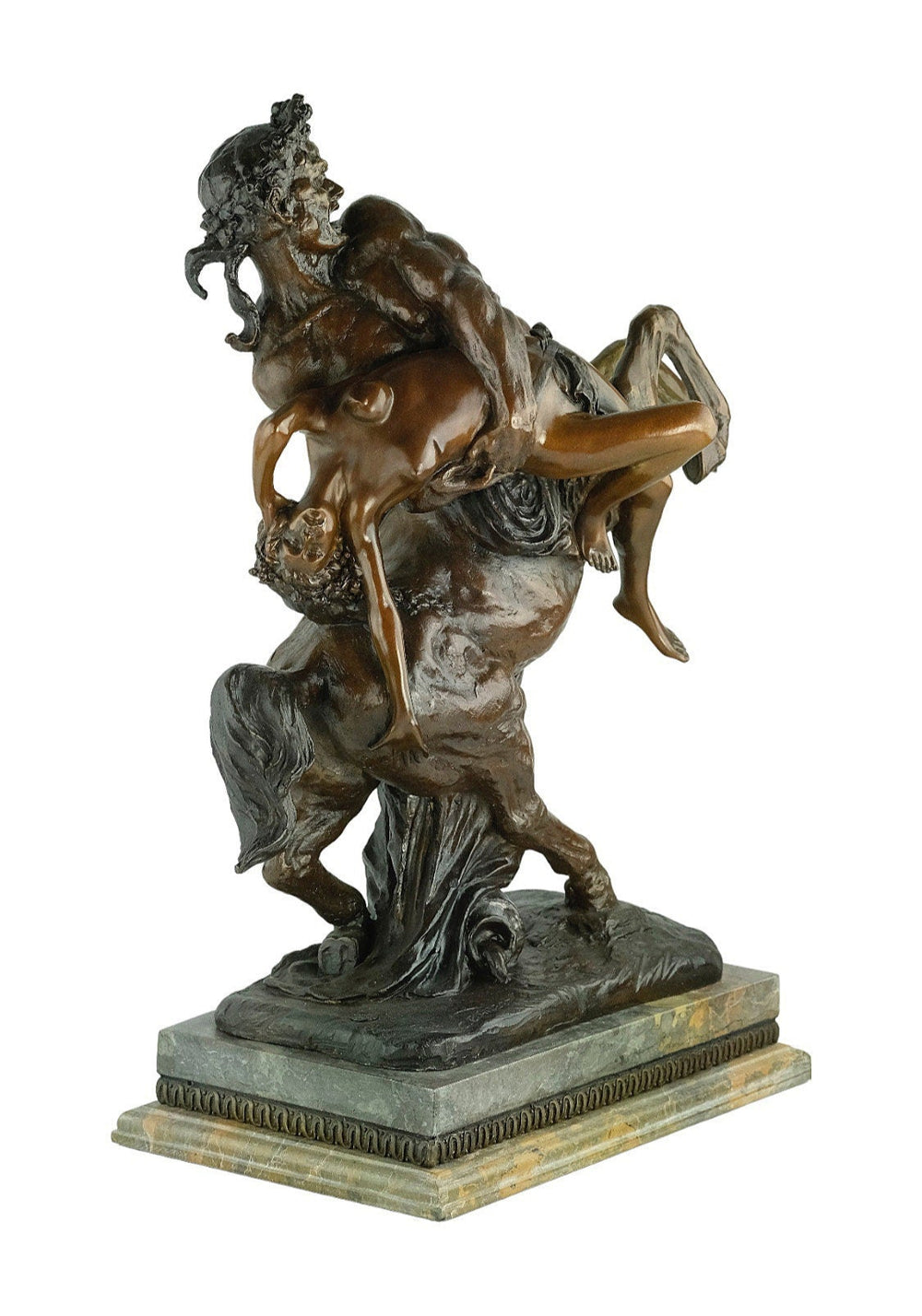Bronze Sculpture of the Abduction of Hippodamia Bronze Mythology Statue Greek Mythology Sculpture Abduction of Hippodameia Bronze Centaur