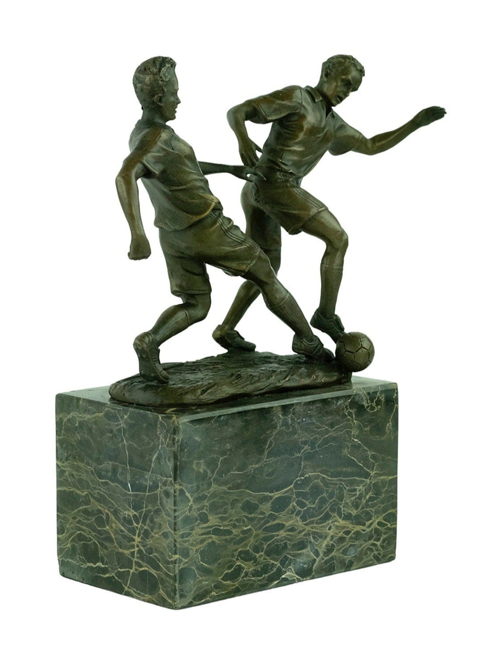 Bronze Football Sculpture signed Milo Bronze Sports Statue Soccer Player Sculpture in Bronze Sport Decoration Football Player Gift Sport Art