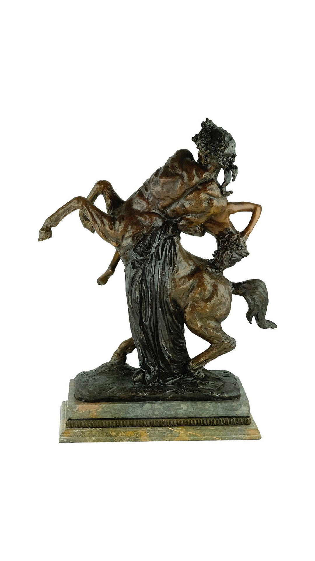 Bronze Sculpture of the Abduction of Hippodamia Bronze Mythology Statue Greek Mythology Sculpture Abduction of Hippodameia Bronze Centaur