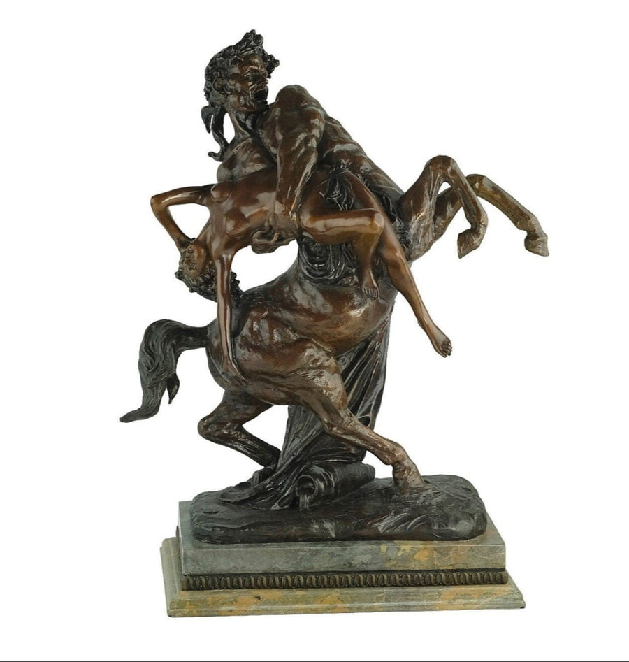 Bronze Sculpture of the Abduction of Hippodamia Bronze Mythology Statue Greek Mythology Sculpture Abduction of Hippodameia Bronze Centaur