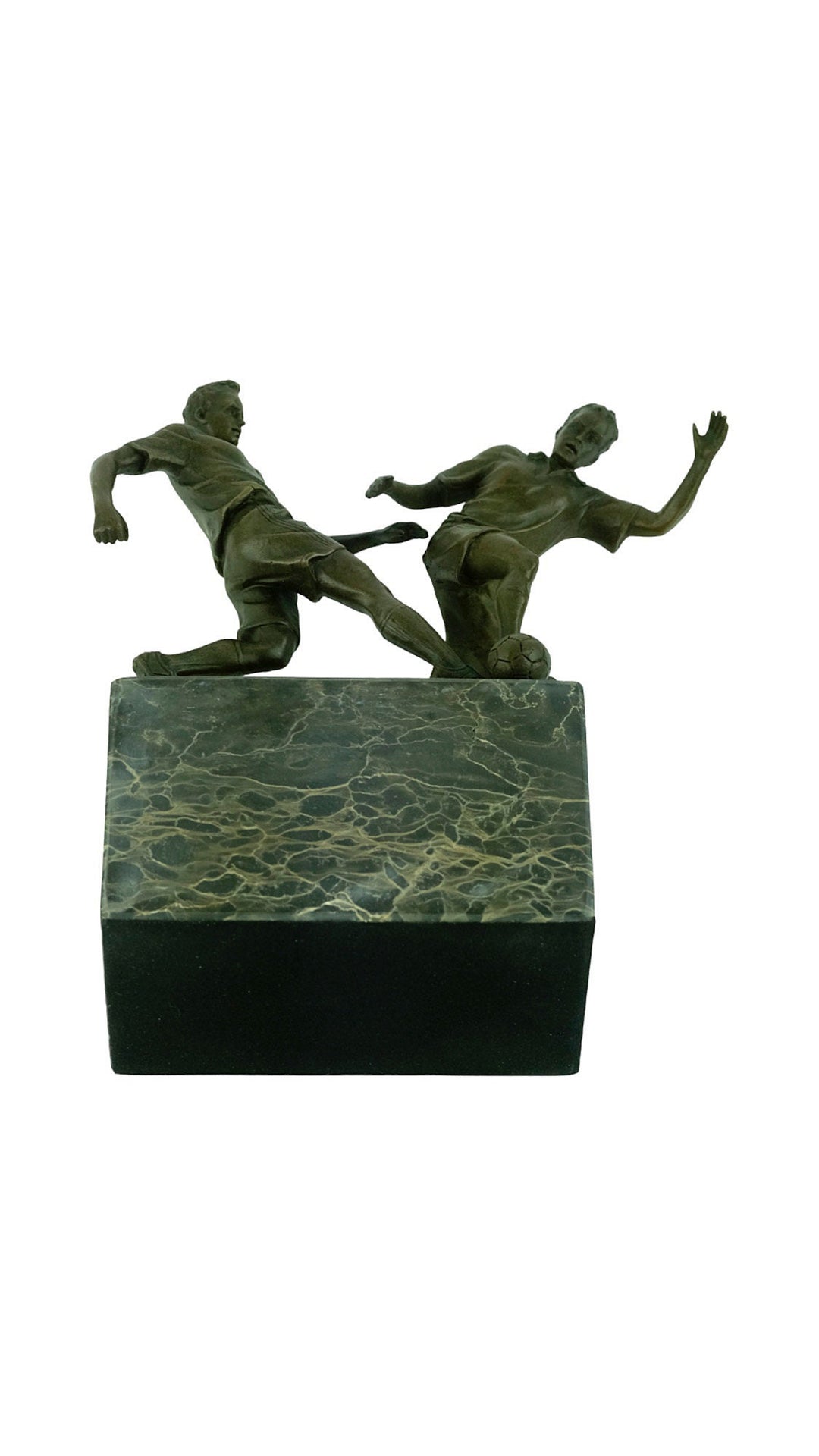 Bronze Football Sculpture signed Milo Bronze Sports Statue Soccer Player Sculpture in Bronze Sport Decoration Football Player Gift Sport Art