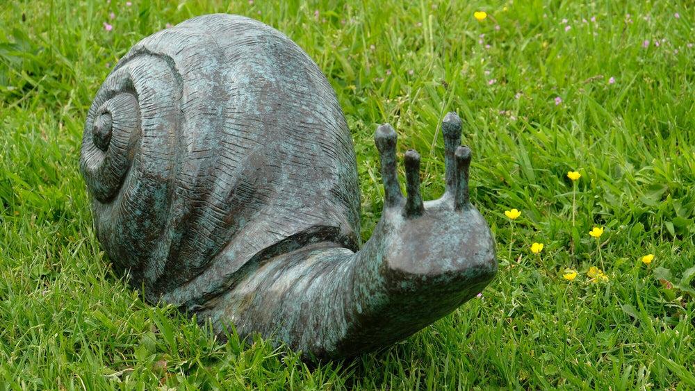 Large Bronze Outdoor Sculpture and Fountain of a Snail Animal Art Statue Bronze Outdoor Sculpture Snail Statue Garden Sculpture Snail Deco
