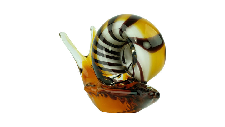 Glass Snail Sculpture in Murano Style Animal Art Figurine Glass Snail Statue Art Statues Snail Decoration Murano Style Glass Figurines Snail