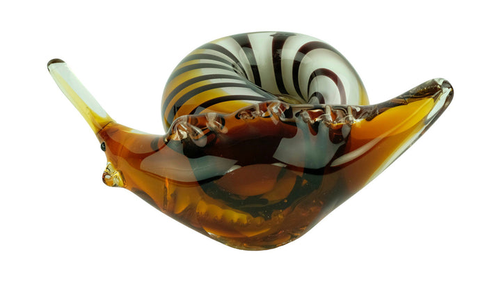 Glass Snail Sculpture in Murano Style Animal Art Figurine Glass Snail Statue Art Statues Snail Decoration Murano Style Glass Figurines Snail