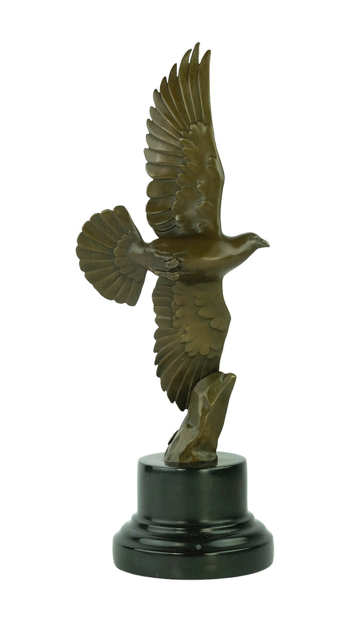 Bronze Pigeon Sculpture by Milo Flying Pigeon Statue in Bronze Animal Art Statue Pigeon Lovers Gift Bronze Bird Sculpture Animal Decoration