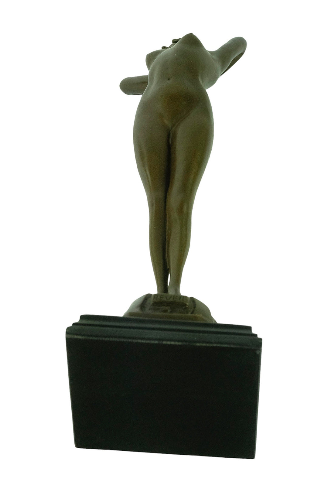 Bronze Female Nude Sculpture Named Reveil in Art Deco Style Bronze Female Statue Paul Philippe Bronze Art Deco Sculpture French Art Statue