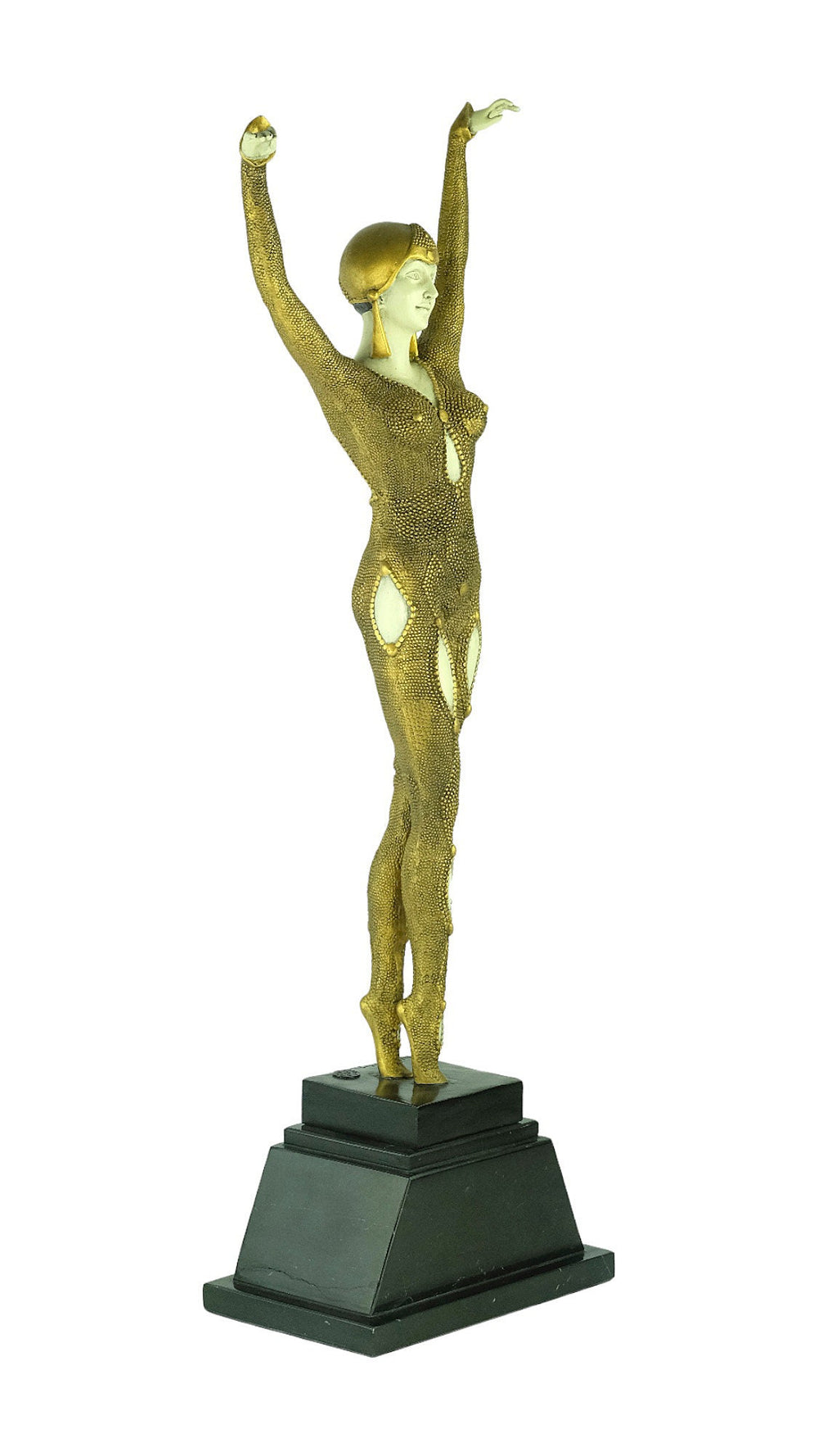 Large Bronze Dancer Sculpture in Art Deco Style Bronze Chiparus Statue Dourga Sculpture Art Deco Female Sculpture Bronze Female Sculpture