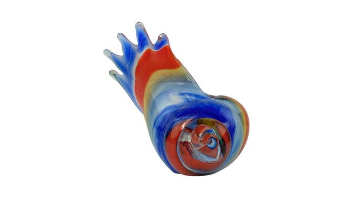 Glass Conch Shell Sculpture in Murano Style Sea Shell Art Figurine Italian Design Statue Murano Collectable Glass Sculpture Nautical Decor