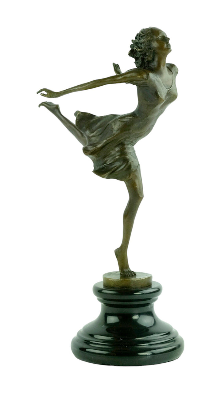 Bronze Dancer Sculpture by Milo Dancing Female Statue Contemporary Art Sculpture Modern Bronze Female Sculpture Dancing Lovers Gift