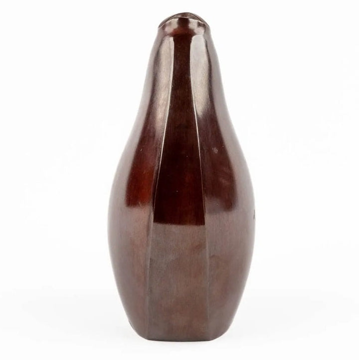 Japanese Bronze Vase Depicting a Chicken by Yasumi Nakajima Asian Art Japanese Bronze Vase Contemporary Art from Japan