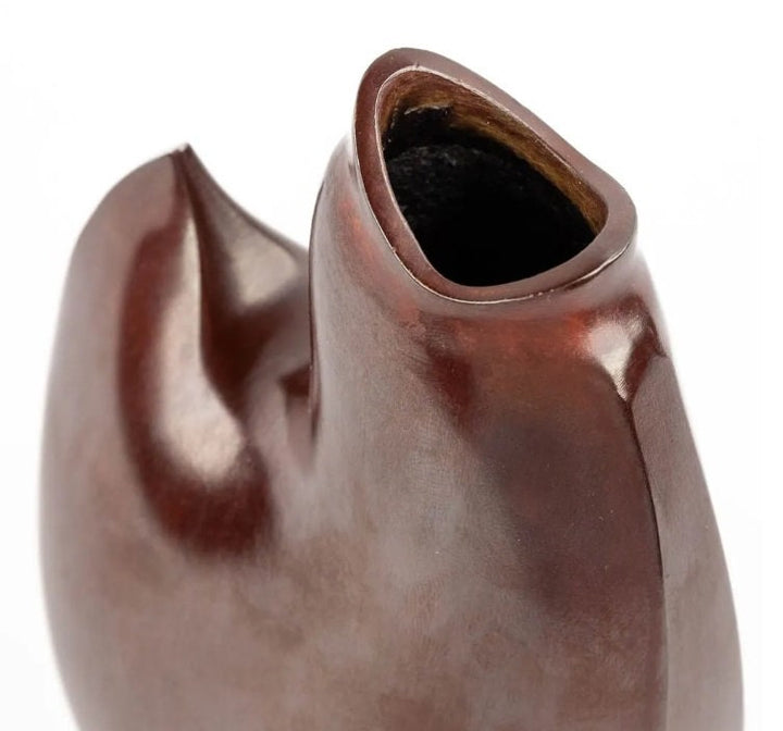 Japanese Bronze Vase Depicting a Chicken by Yasumi Nakajima Asian Art Japanese Bronze Vase Contemporary Art from Japan
