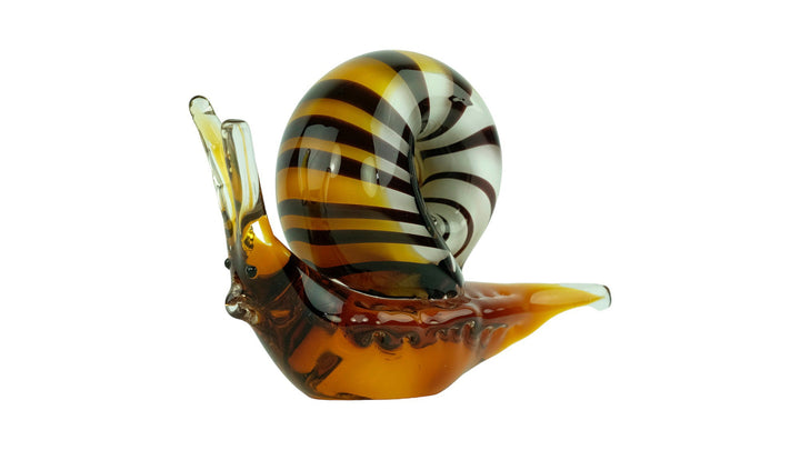 Glass Snail Sculpture in Murano Style Animal Art Figurine Glass Snail Statue Art Statues Snail Decoration Murano Style Glass Figurines Snail