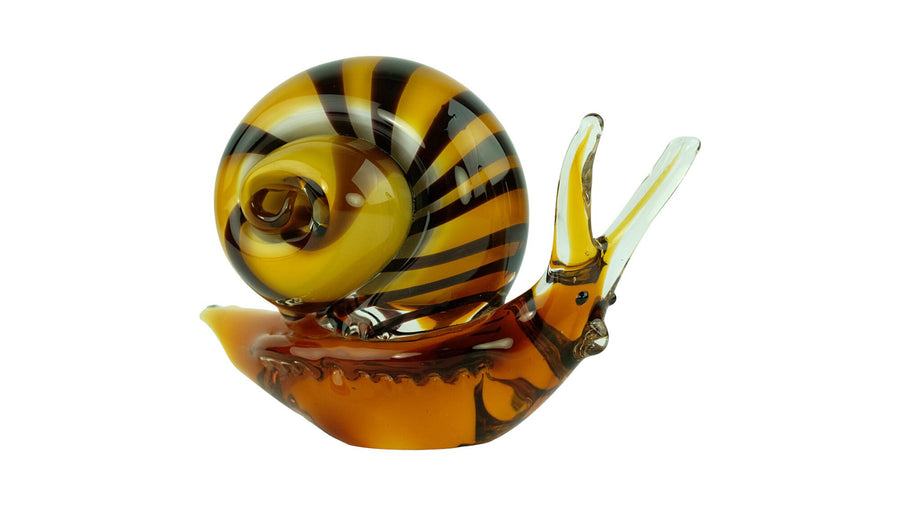Glass Snail Sculpture in Murano Style Animal Art Figurine Glass Snail Statue Art Statues Snail Decoration Murano Style Glass Figurines Snail
