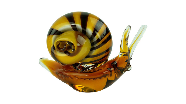 Glass Snail Sculpture in Murano Style Animal Art Figurine Glass Snail Statue Art Statues Snail Decoration Murano Style Glass Figurines Snail