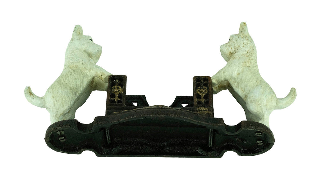 Cast Iron Card Holder with Two Scottish Terrier Dogs Decorative Card Holder Dog Lovers Gift Scottish Terrier Sculpture Card Tray Dog Deco