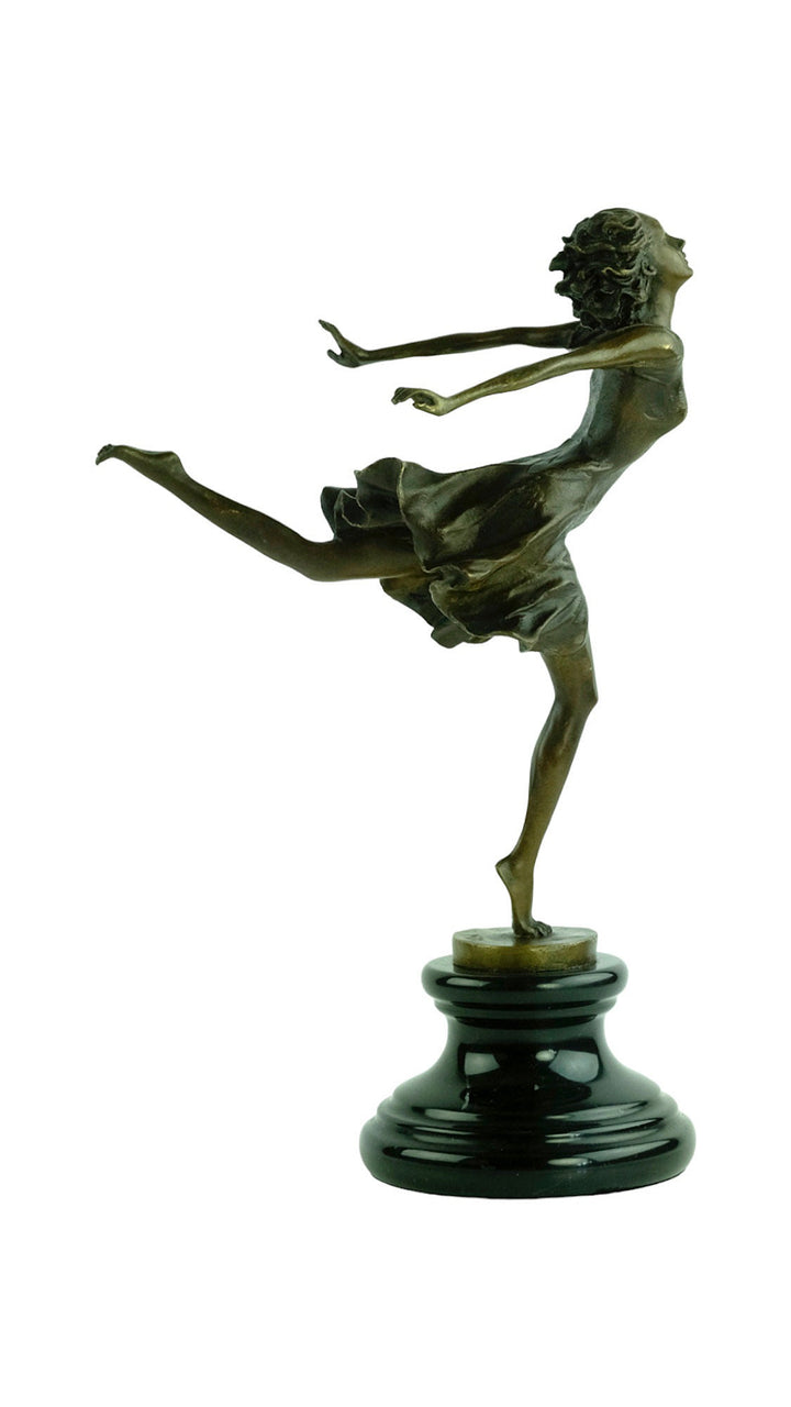 Bronze Dancer Sculpture by Milo Dancing Female Statue Contemporary Art Sculpture Modern Bronze Female Sculpture Dancing Lovers Gift