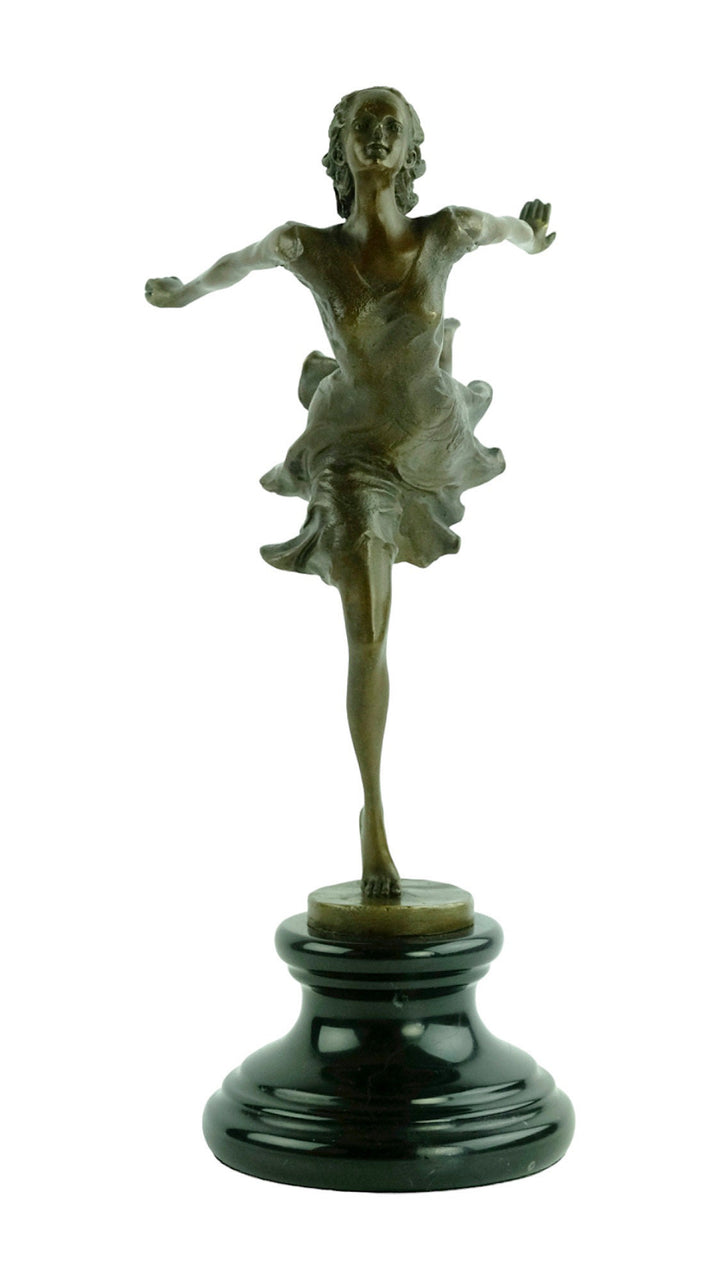 Bronze Dancer Sculpture by Milo Dancing Female Statue Contemporary Art Sculpture Modern Bronze Female Sculpture Dancing Lovers Gift