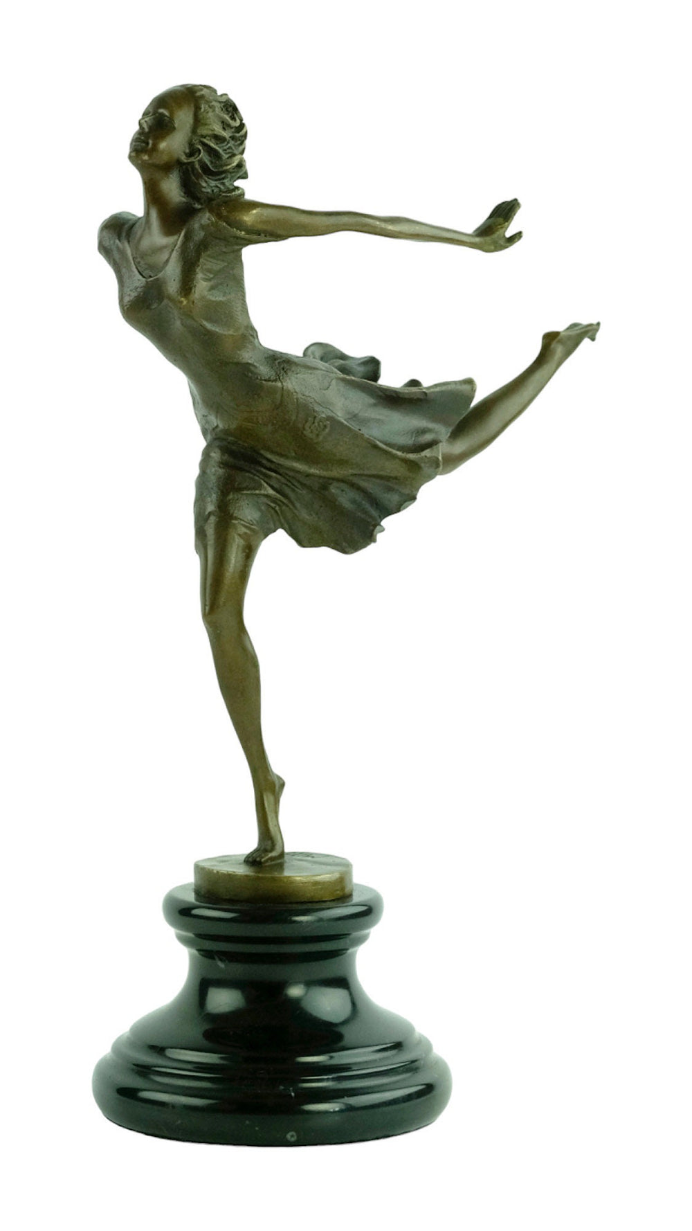 Bronze Dancer Sculpture by Milo Dancing Female Statue Contemporary Art Sculpture Modern Bronze Female Sculpture Dancing Lovers Gift