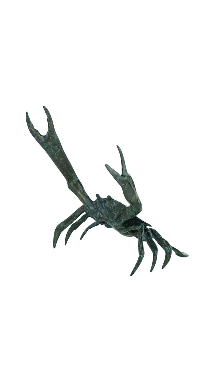 Bronze Crab Sculpture Animal Art Statue Sea Life Sculpture Contemporary Art Sculpture Crab Lovers Gift Crab Decoration Nautical Decor