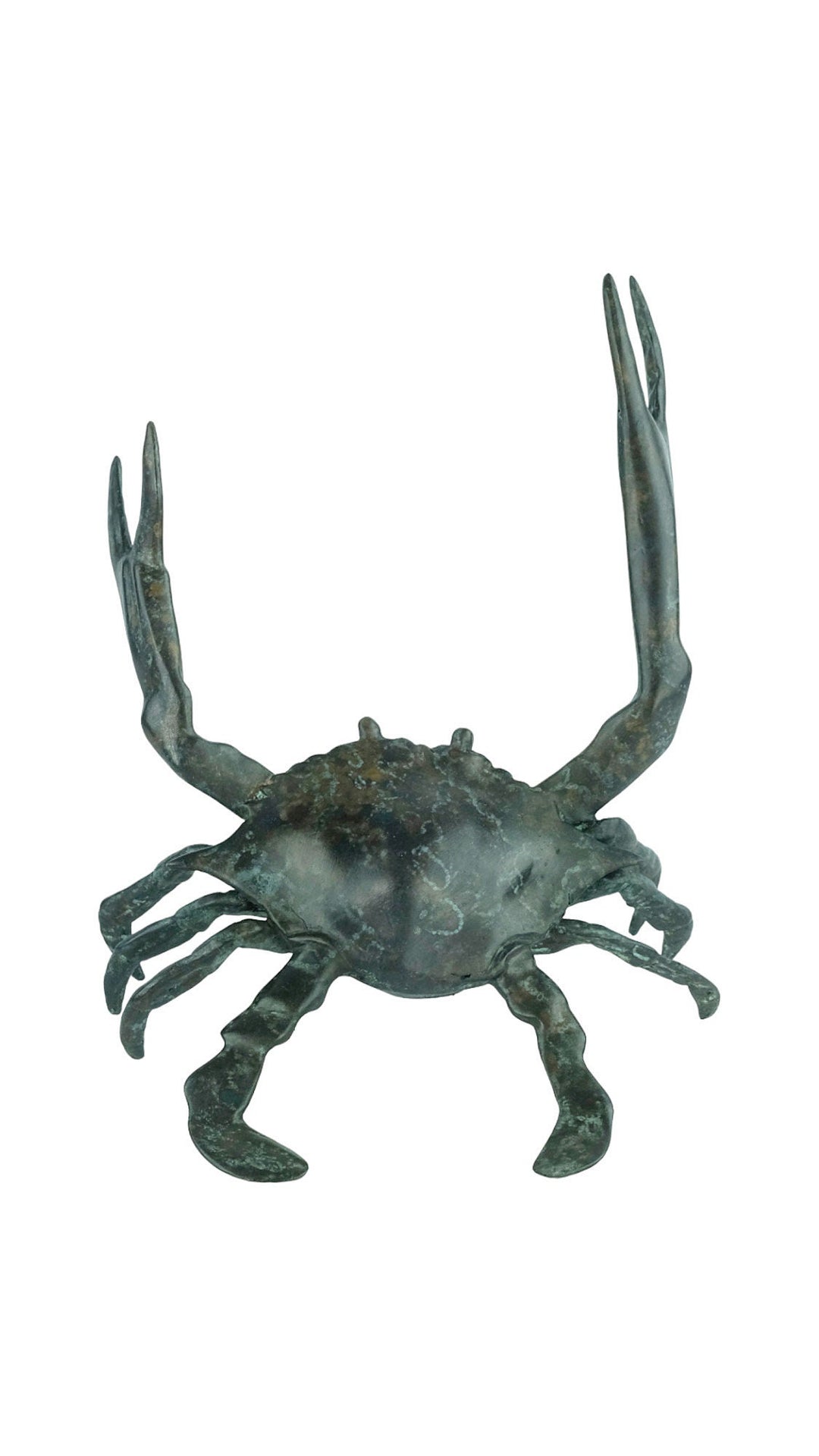 Bronze Crab Sculpture Animal Art Statue Sea Life Sculpture Contemporary Art Sculpture Crab Lovers Gift Crab Decoration Nautical Decor