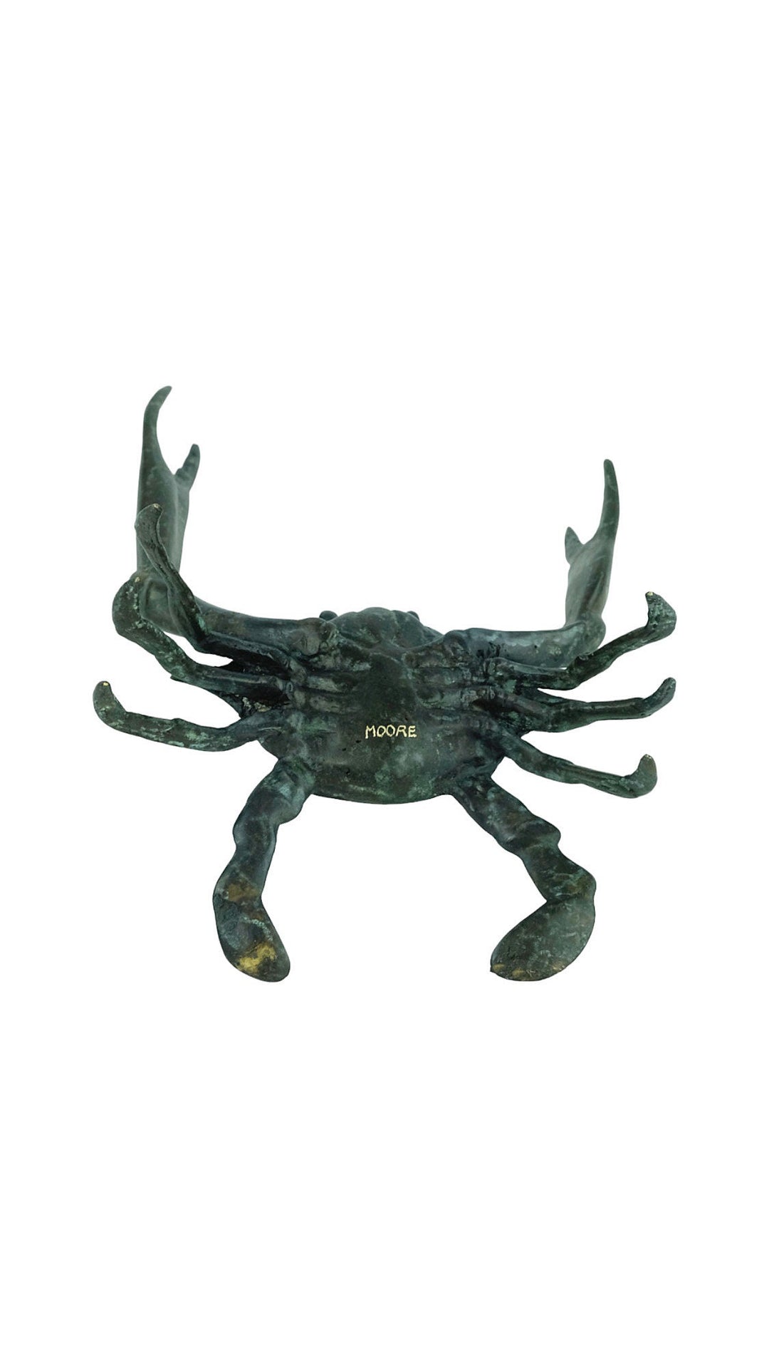 Bronze Crab Sculpture Animal Art Statue Sea Life Sculpture Contemporary Art Sculpture Crab Lovers Gift Crab Decoration Nautical Decor