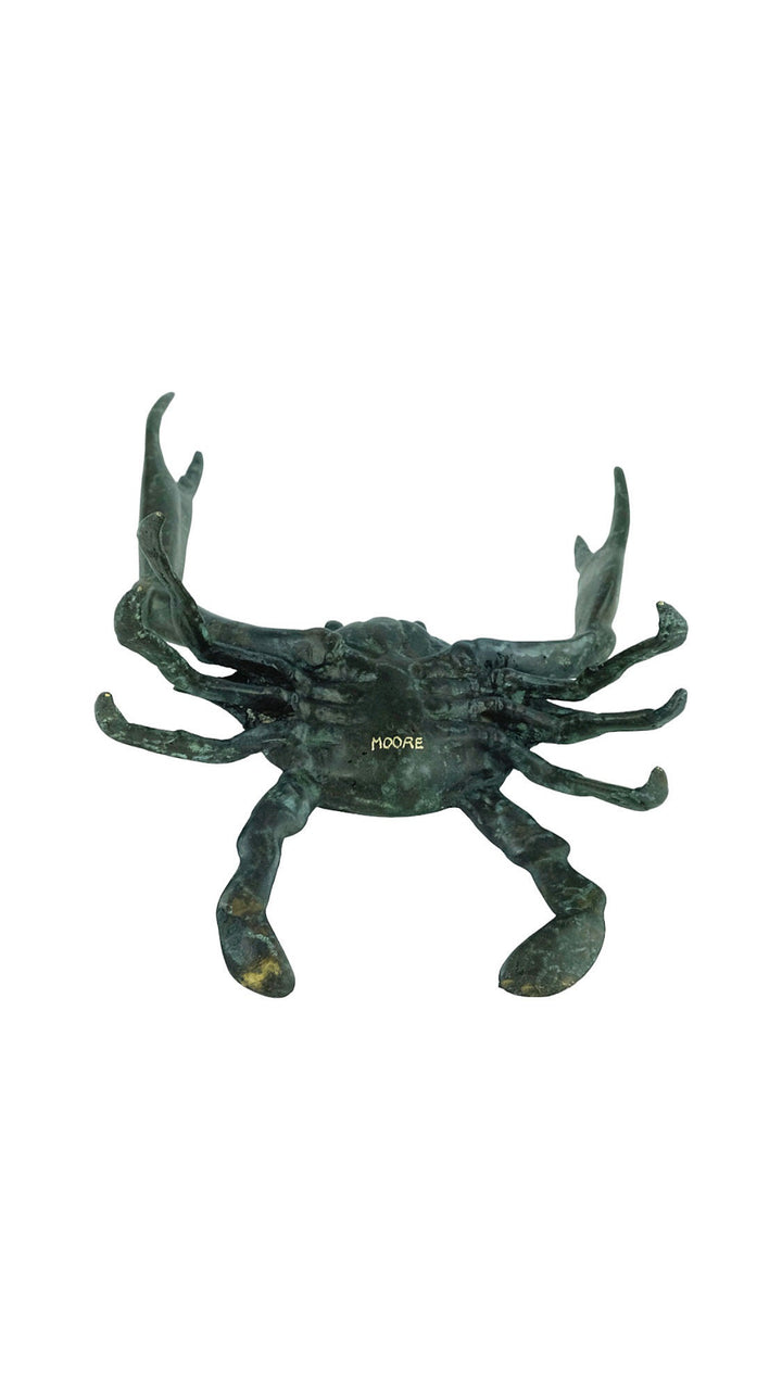 Bronze Crab Sculpture Animal Art Statue Sea Life Sculpture Contemporary Art Sculpture Crab Lovers Gift Crab Decoration Nautical Decor