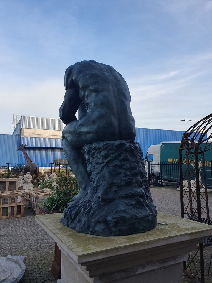 Lifesize Bronze Sculpture of The Thinker by Rodin Bronze Outdoor Sculpture Thinking Male Auguste Rodin Contemporary Art Statue The Thinker