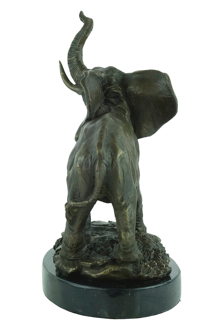 Bronze Elephant Sculpture Trumpeting Elephant Statue Bronze Wildlife Sculpture Elephant Lovers Gift Animal Sculpture African Animal Decor
